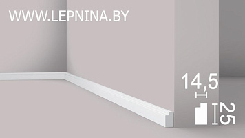 NMC WALLSTYL профиль FL11 выс.плотности 25х14,5мм белый 34шт/кор *